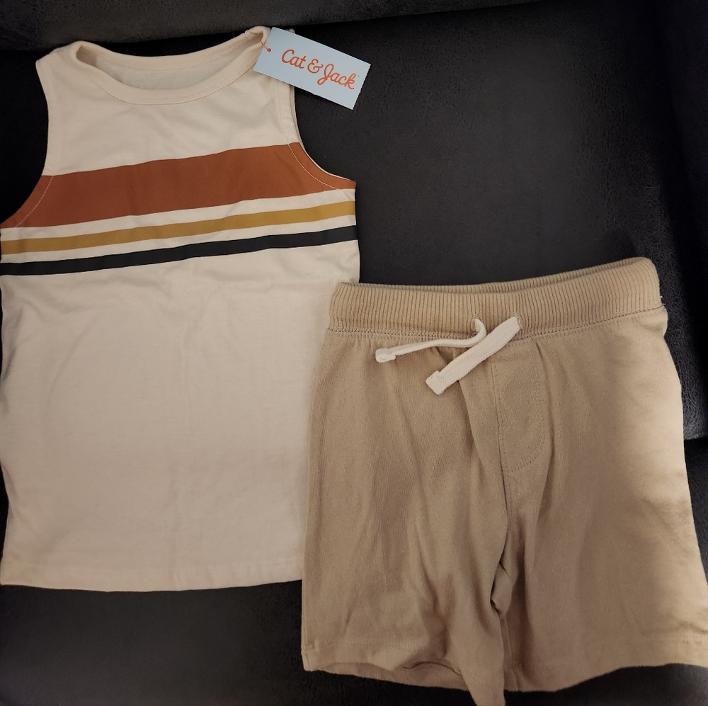 Cat & Jack Striped Tank and Shorts Set